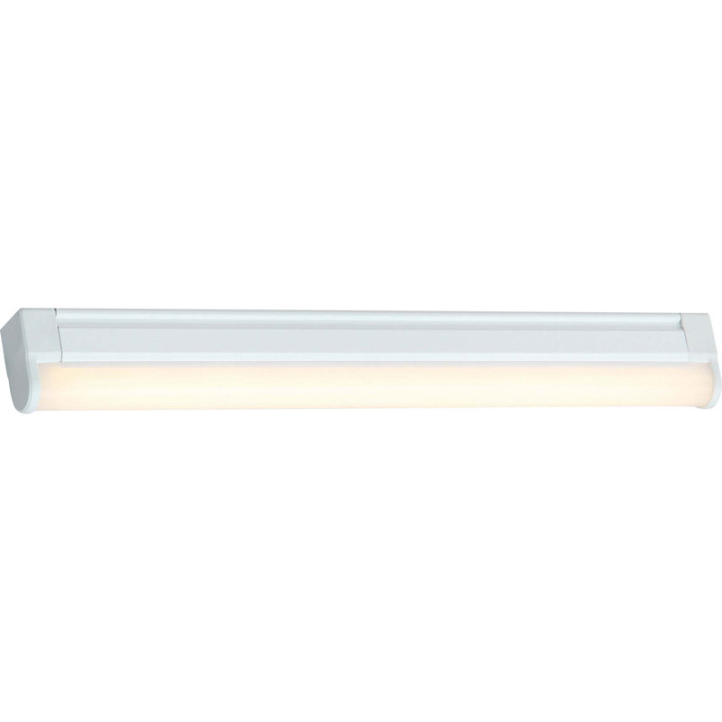 Luminaire à DEL pour l'intérieur de l'armoire 1 lumière intégrée 12,375 "avec couvercle en acrylique blanc