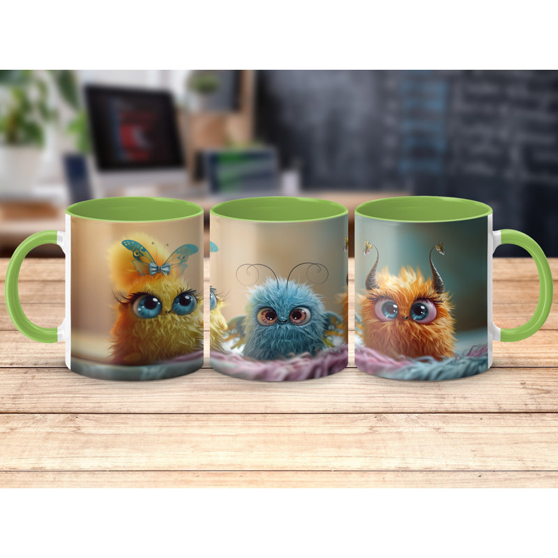 Ceramic Coffee Mug, Light Green