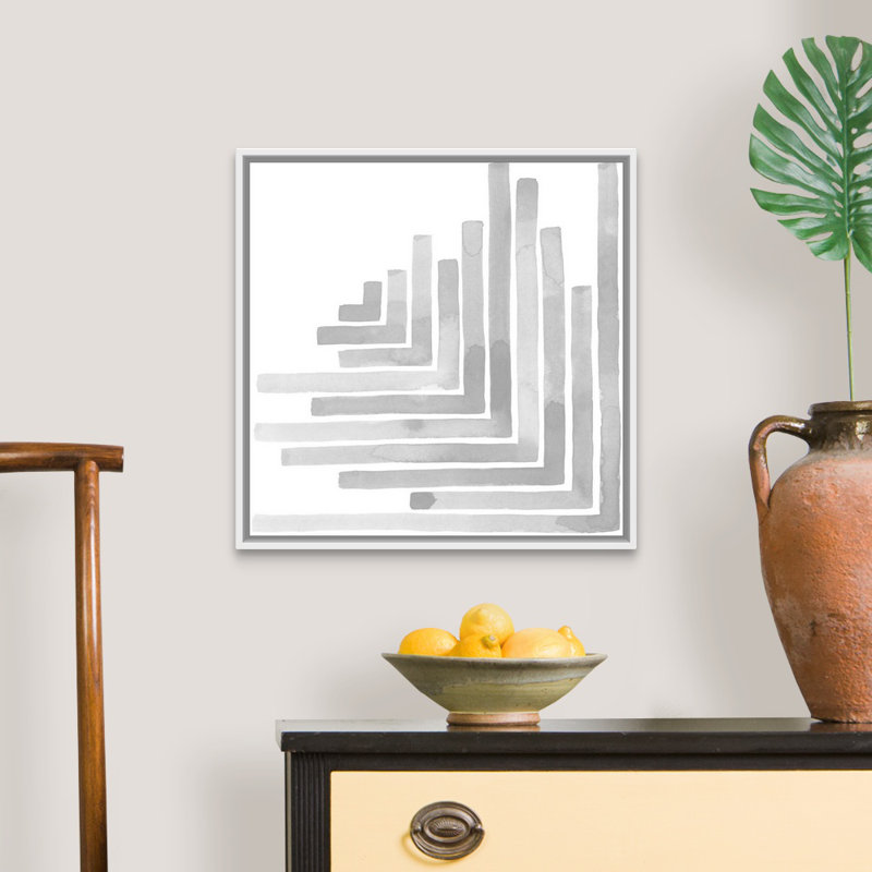 «Mute Eccentricities VI» par Grace Popp - reproduction d'art, H 22 po x l 22 po x P 1,75 po, Toile blanche encadrée