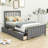 Twin Size 2 Drawers Platform Bed with Headboard-1942037571