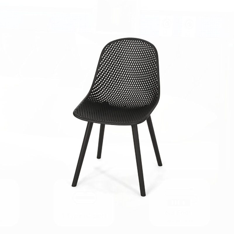 Ensemble de 4 chaises de salle à manger élégantes et résistantes aux intempéries, parfaites pour le confort et la durabilité toute l'année