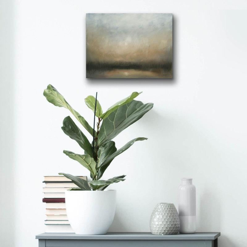  «Evening Landscape» par James Wiens, art mural en verre acrylique, 16 po x 12 po