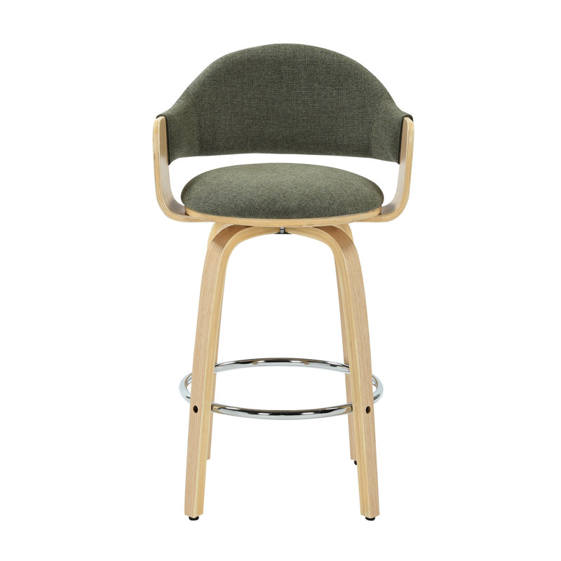 Swivel Upholstered Counter Stool, Cypress Shade, 77cm