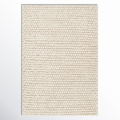 Elle Handmade Wool Ivory Rug