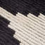 Tapis noir et ivoire moderne