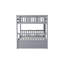Lit superposé double en bois d'hévéa double avec lit gigogne, échelle et garde-corps, convertible en 2 lits doubles, avec lit gigogne simple, gris (ancien numéro de référence: W504S00250)-943069036