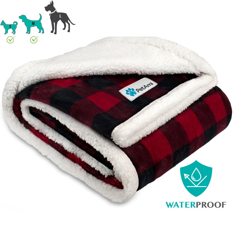 Checkered Outdoor Pet Blanket, 50" x 40"