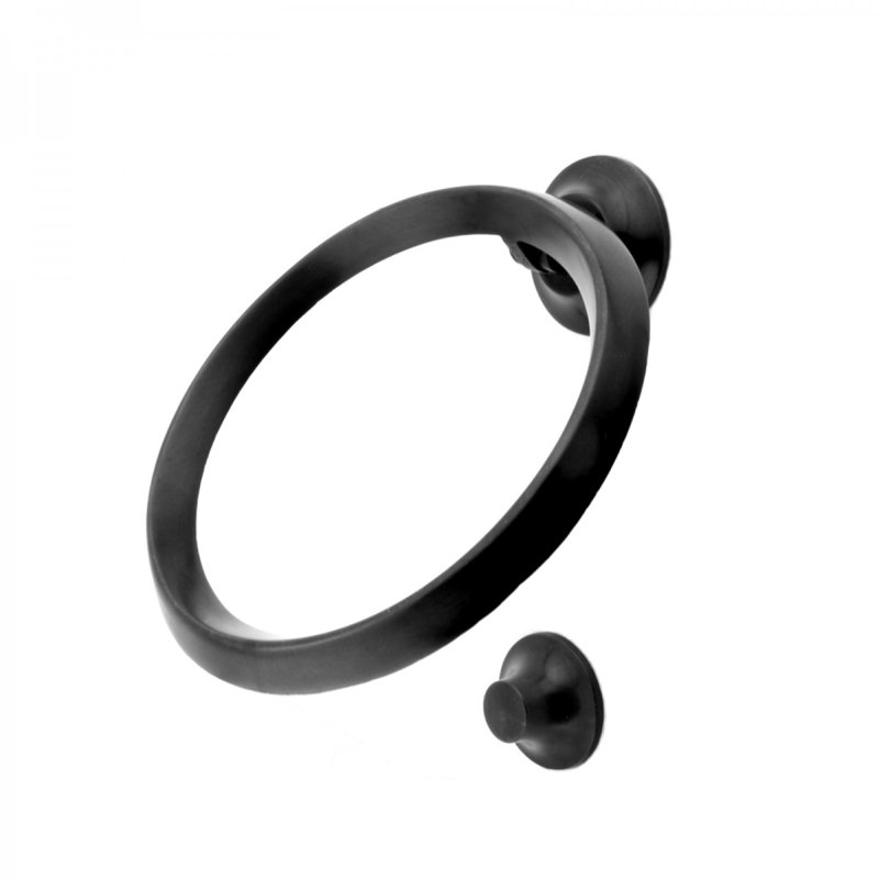 Oil Rubbed Bronze Round Beveled Brass Door Knocker
