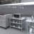 Stainless Steel Prep Table with 1.5 in. Backsplash and 2 Undershelves-90296791