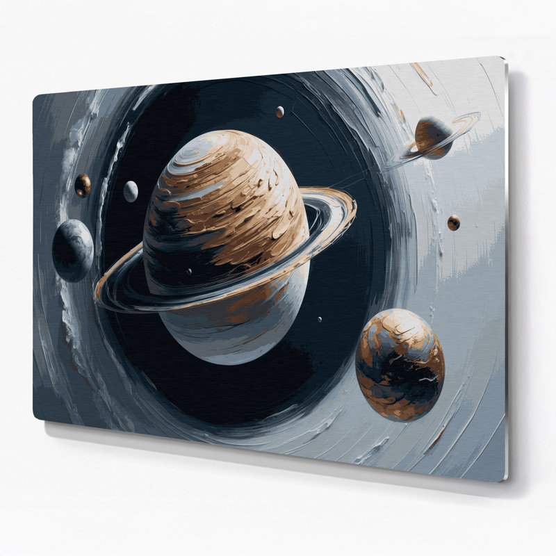 Art mural espace gris minimaliste