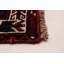 Tapis rouge en laine des années 1990 de 4 pi 8 po x 7 pi 9 po Yian