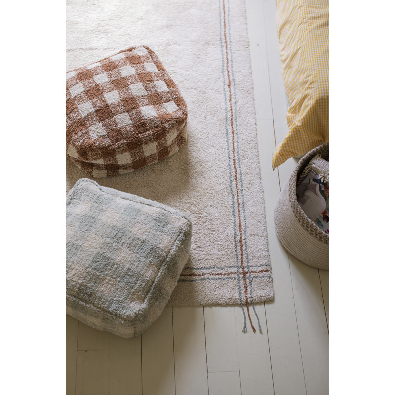 Little Chefs Hand Woven Cotton Rug, Rectangle 5'7" x 7'10"