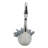Decorative Objects for Home Decor – Swan Figurine Sculpture with Kyanite Stone Accent – Elegant Modern Statues for Kitchen Decor, Shelf Styling, or Decorations for Living Room – Silver & Blue-849284838