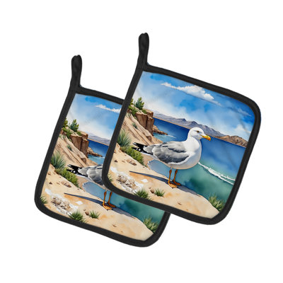Utah California Gull Pair of Pot Holders