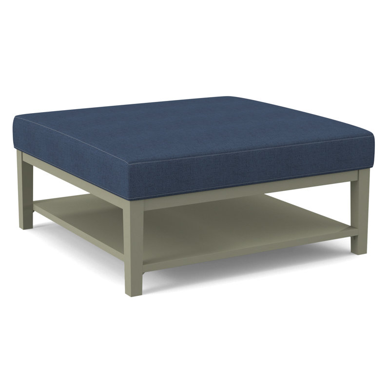 Repose-pieds Hammond avec rangement, Performance Crypton coquille d'œuf; 0884-93, Finition pierre grise