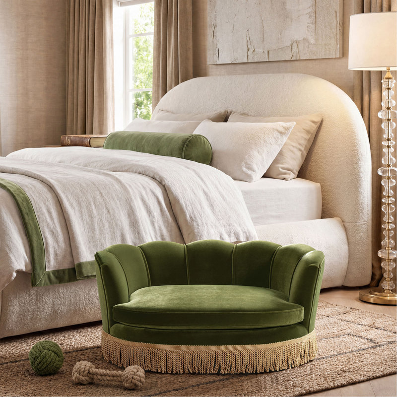 Canapé-lit 34,5 po Clara, Vert olive