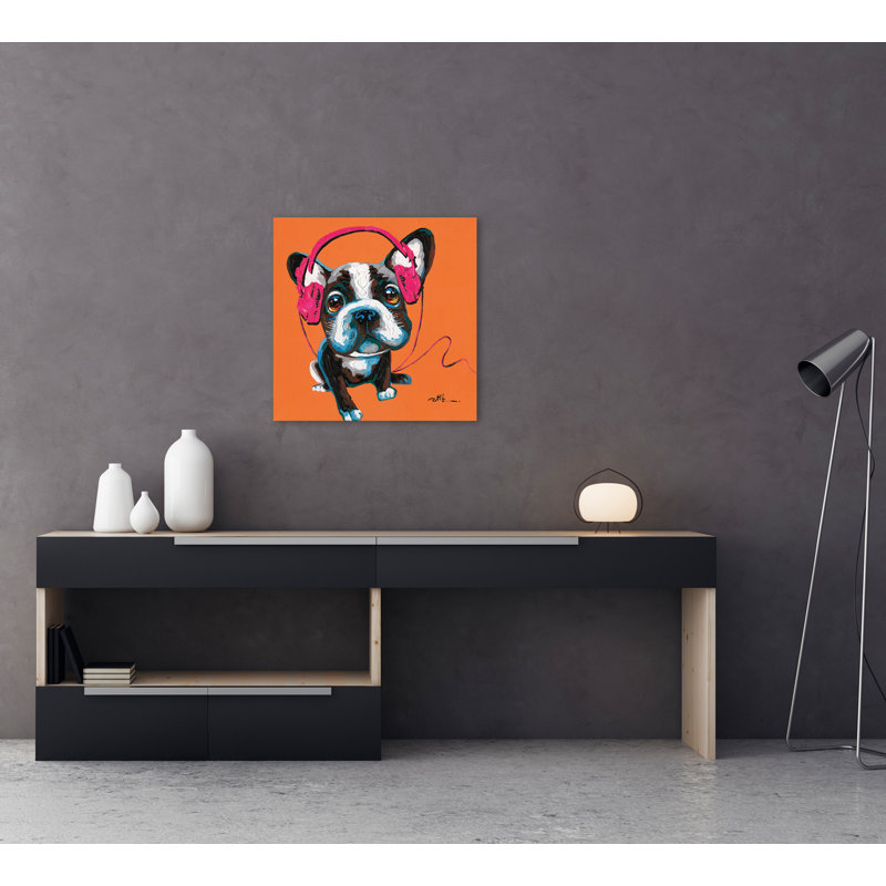 Hot Dog - Wrapped Canvas Painting