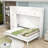 Queen Wood Frame Murphy Bed with Storage-245765383