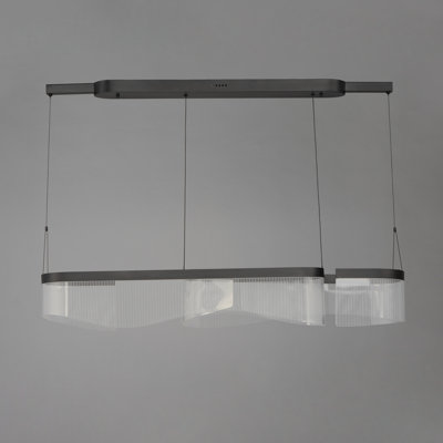 Hamlin 2 - Light Black LED Kitchen Island Pendant