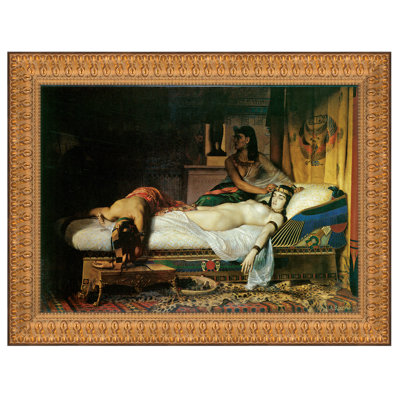 The Death of Cleopatra, 1874 by Jean-Andre Rixens Framed Painting Print