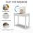 Sleek Vanity Table with LED Lights, Flip-Top Mirror and 2 Drawers, Jewelry Storage for Women Dressing-1604623478
