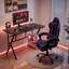 Ensemble de bureau et de chaise de jeu, table d'ordinateur en fibre de carbone avec chaise ergonomique réglable pour le bureau personnel-1769464207