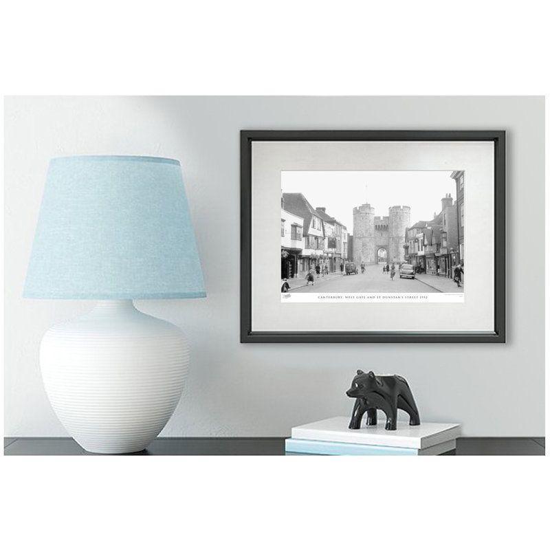 Canterbury, West Gate And St Dunstan's Street 1952 - Single Picture Frame Print, 40cm H x 50cm W x 2.3cm D