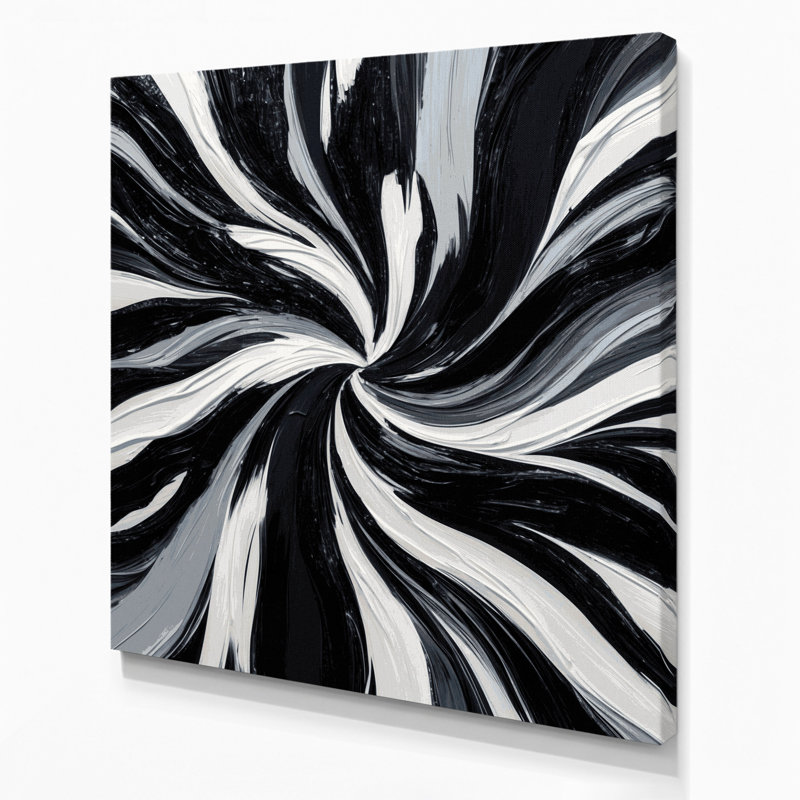 Abstrait art figuratif noir sur toile 56, H 8 po x l 8 po