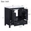 Meuble-lavabo avec lavabo simple, 2 portes à fermeture douce et 1 tiroir-1407791290