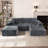 105.7"Cloud Sectional Couch With U-Shaped Chaise-1219474465-1219474467