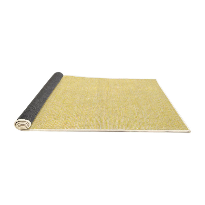Tapis beige contemporain, Rond 6 pi