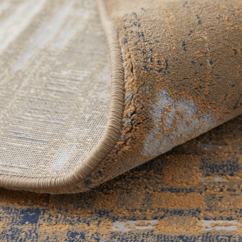 Tapis en polypropylène à motif abstrait industriel Takara, Rectangle 9 pi x 12 pi