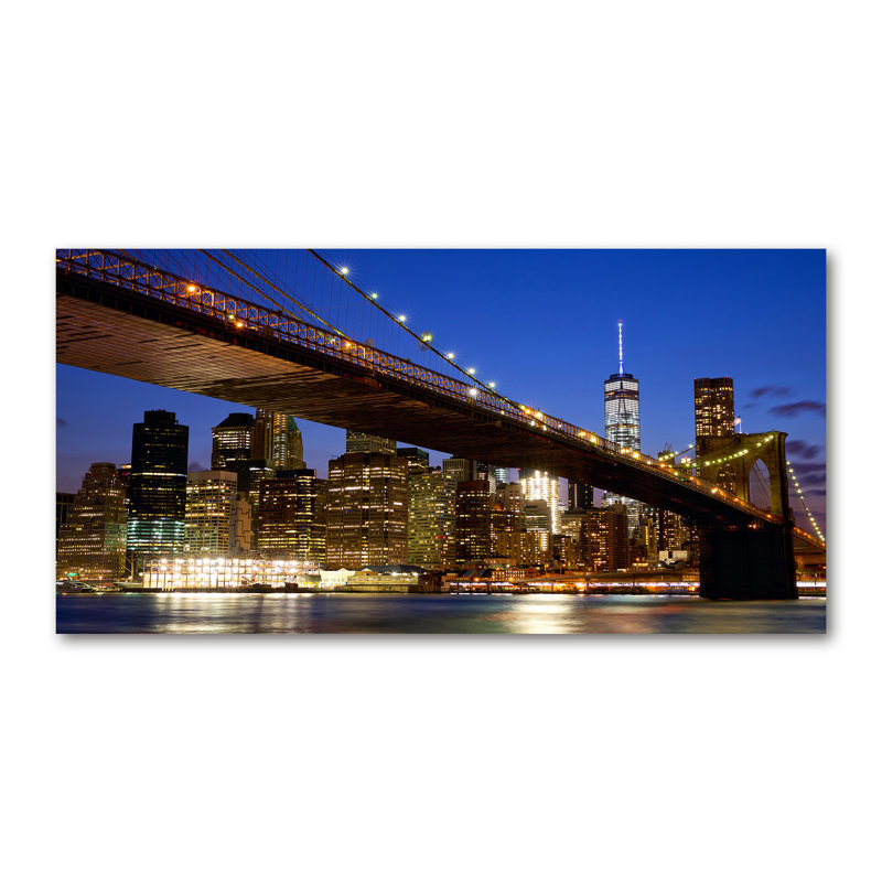 Manhattan New York - Wrapped Canvas Print