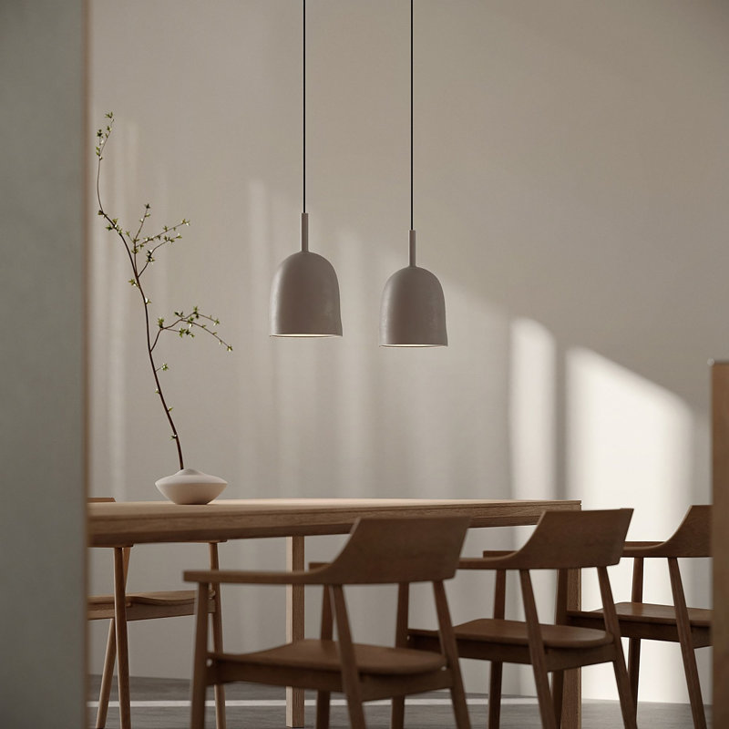 Vessel Pendant Light, Smoke, 18.5'' H x 9'' W x 9'' D, Black