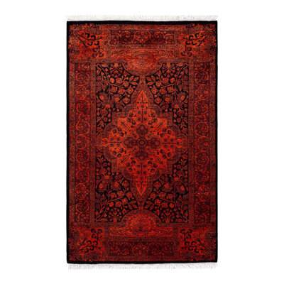 Fine Vibrance One-of-a-Kind 3' 2" X 5' 1" Hand Knotted Area Rug