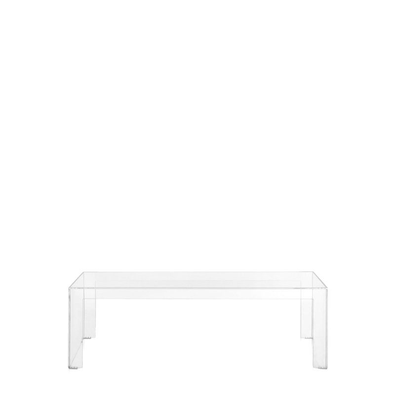 Table invisible, H 12,4 po x L 47,24 po x l 15,75 po, Cristal transparent