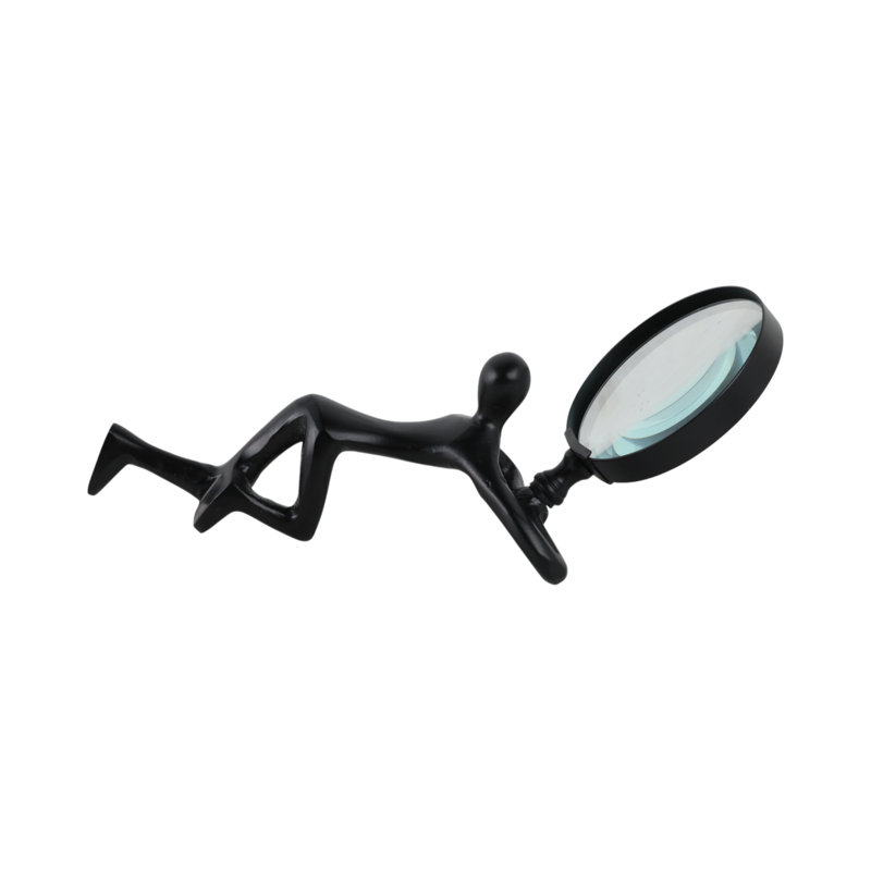 9" Adams Magnifying Glass, Black