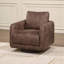 Fauteuil d'appoint pivotant à 360 ° - Confort moderne et base en bois massif-266991173