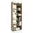 Clover 67" Tall Free Standing 6-Tier Bookcase Storage Cabinet, Home Office, Living Room, Bookshelf Dark Walnut