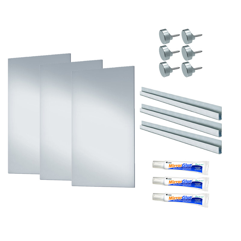 Flat Wall Mirror, 72" H x 48" W