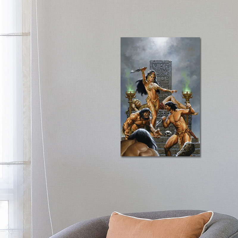 «Return of Tarzan» par Joe Jusko - impression sur toile tendue, H 26 po x l 18 po x 1,5 po