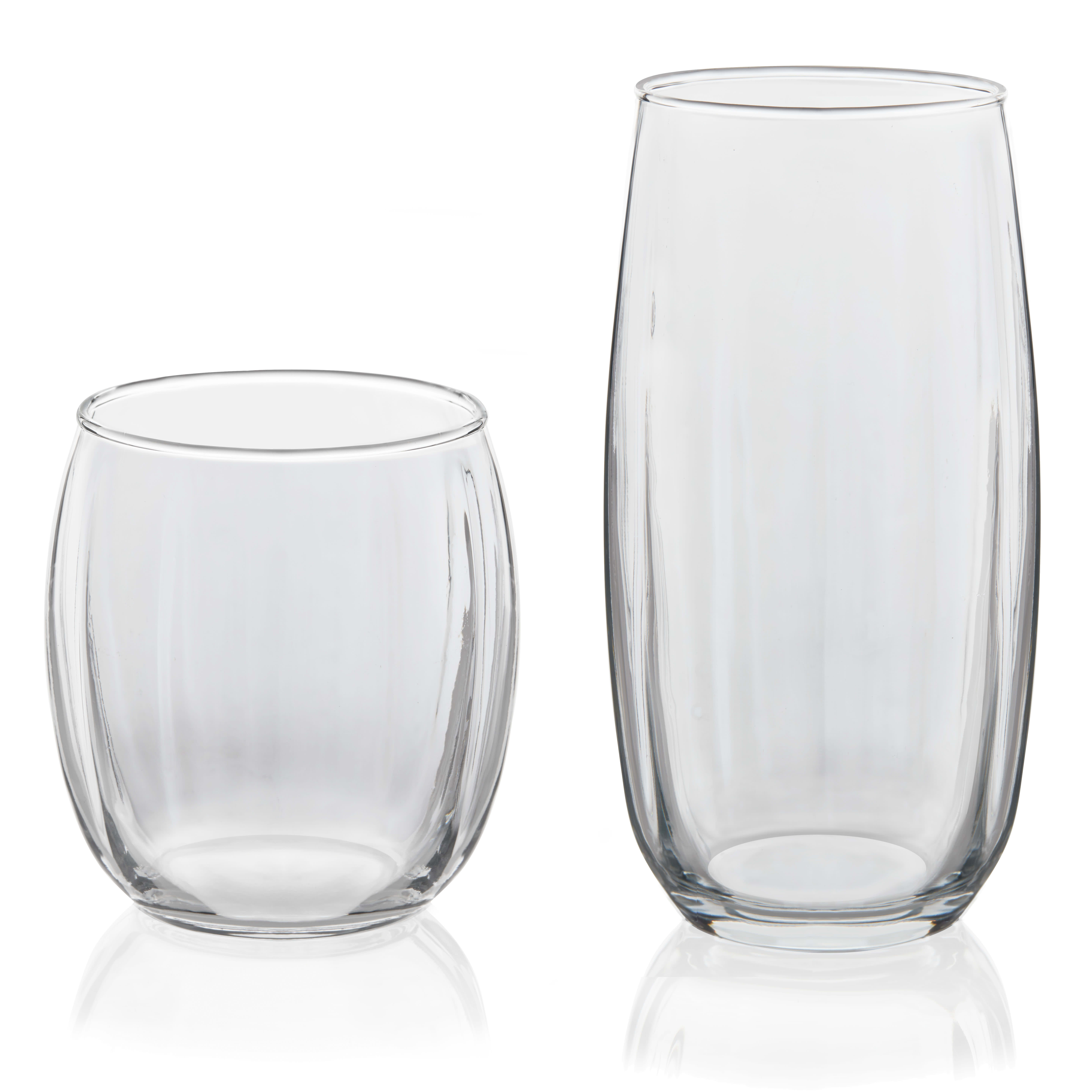 Libbey Samba 16-Piece Tumbler and Rocks Glass Set & Reviews | Birch Lane