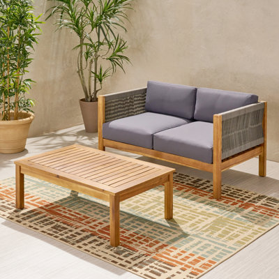 Causeuse et table basse Laurel