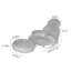 Chaise berçante en tissu rétro