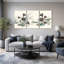 Ensemble de 3 impressions sur toile Lotus-923157849