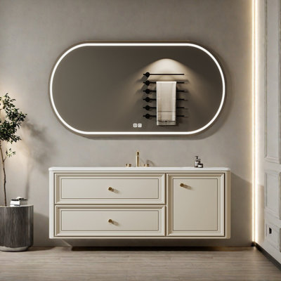French style elegant bathroom cabinet
