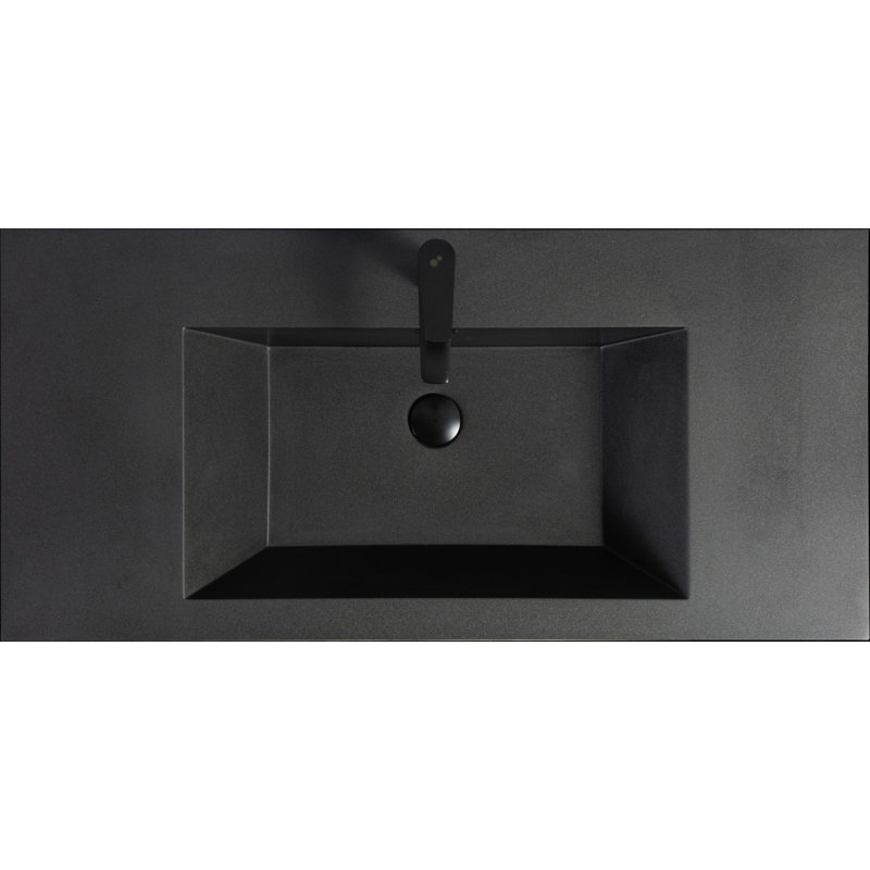 Meuble-lavabo mural moderne pour salle de bain