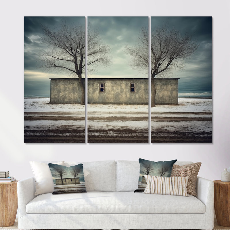 Ensemble de salon Ware Ware Winter Scenery II - Warehouse Wall Art, H 60 po x l 84 po x P 1,5 po, Toile tendue