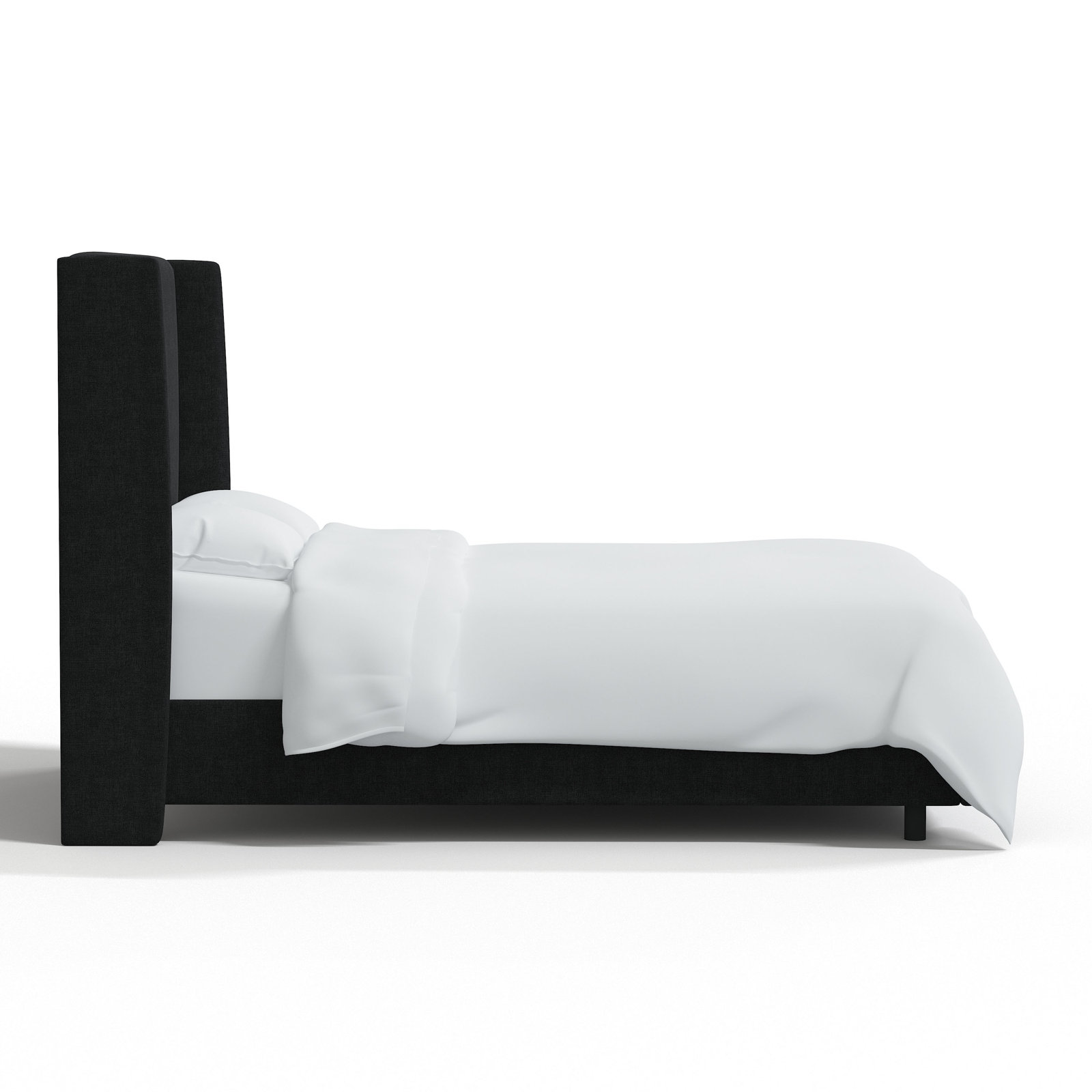 Tilly Upholstered Bed, Classic Linen Black, Full