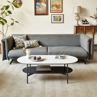 Charette with open shelf and metal legs